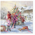Karácsonyi papírszalvéta 33x33 cm Family Holiday