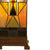 Tiffany asztali lámpa Barna 18x18x45 cm Tiffany Lámpa Clayre&Eef NL   