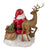 Télapó rénszarvassal erdei állatokkal karácsonyi dekorációs figura Karácsonyi dekoráció Clayre&Eef   