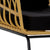 Polyrattan kerti szék párnával natúr fekete Kerti bútor IITEM SPAIN   