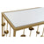 Glam design konzolasztal tükrös asztallappal 120 cm Konzolasztal IITEM SPAIN   