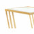 Modern szögletes lerakóasztal szett matt arany színű tükrös Kisasztal IITEM SPAIN   