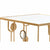 Modern arany lerakó kisasztal 2 db szett tükrös Kisasztal IITEM SPAIN   