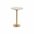 Modern arany színű kerek lerakó kisasztal fehér márvány Kisasztal IITEM SPAIN   