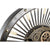 Loft nagyméretű falióra mozgó fogaskerekkel fekete arany 65 cm Fali óra IITEM SPAIN   
