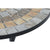 Kovácsoltvas kerti kisasztal mozaikos kő berakással barna Kerti bútor IITEM SPAIN   