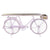 Halvány lila bicikli konzolasztal virágtartóval Konzolasztal IITEM SPAIN   