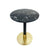 Modern kerek lerakó kisasztal arany fekete márvány Kisasztal IITEM SPAIN   