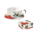 Karácsonyi porcelán kávés csésze díszdobozban Poinsettia and Berries Bögre Easy Life Design   