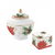Karácsonyi porcelán cukortartó díszdobozban Poinsettia and Berries Cukortartó Easy Life Design   