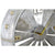Loft fém falióra TURBINA 40 cm galvanizált Fali óra IITEM SPAIN   