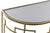 Modern konzolasztal arany színű sötét üveg lappal 2 db szett Konzolasztal IITEM SPAIN   