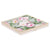 Rózsa mintás porcelán desszertes tányér arany szegéllyel Tányér, étkészlet Easy Life Design   