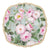 Rózsa mintás porcelán desszertes tányér arany szegéllyel Tányér, étkészlet Easy Life Design   