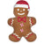 Karácsonyi porcelán mézeskalács baba alakú kínáló tál Gingerbread Tálca Easy Life Design   