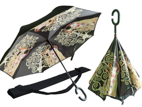 Esernyő 105x80 cm Klimt A Csók belső mintával Esernyő Carmani   