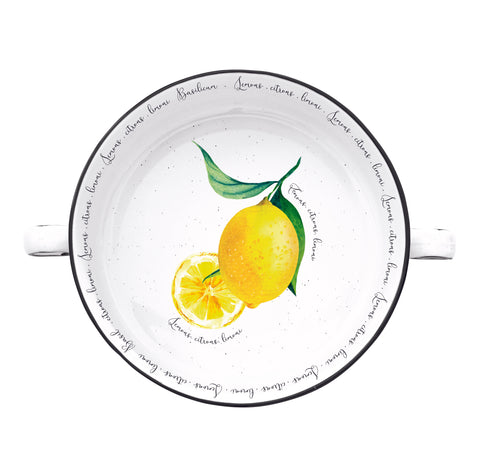 Porcelán citromos tál füllel Amalfi Tányér, étkészlet Easy Life Design   