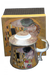 Klimt A Csók porcelán bögre díszdobozban tetővel szűrővel