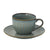 Modern porcelán domború cseppmintás teás csésze Drops Celadon