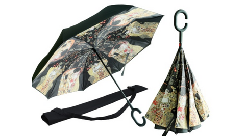 Esernyő 105x80 cm Klimt A Csók - Adele mintával Esernyő Carmani   