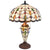 Tiffany asztali lámpa Bézs, Barna Ø 40x60 cm Tiffany Lámpa Clayre&Eef NL   