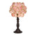 Tiffany asztali lámpa Rózsaszín virág Tiffany Lámpa Clayre&Eef NL   
