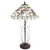 Tiffany asztali lámpa Bézs Fekete Szitakötő Tiffany Lámpa Clayre&Eef NL   