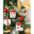 Porcelán karácsonyfadísz ajándék díszdobozban Christmas Ornaments