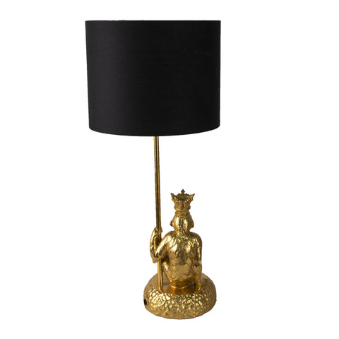 Asztali lámpa arany majom koronás Asztali lámpa Clayre&Eef NL   