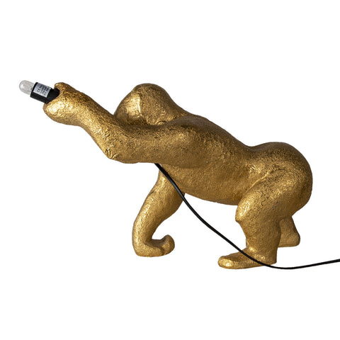 Asztali lámpa arany gorilla Asztali lámpa Clayre&Eef NL   