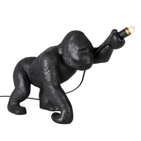 Asztali lámpa fekete gorilla Asztali lámpa Clayre&Eef NL   