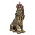 Oroszlán koronával dekorációs kisszobor figura