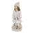 Szánkót húzó kislány vintage karácsonyi dekorációs figura