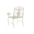 Vintage fem kerti szék antik fehér