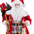 Karácsonyi textil Mikulás dekoráció 60 cm kockás ruhában Karácsonyi dekoráció BigBuy Christmas   