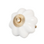 Kerámia Ajtófogantyú fehér virág fogantyú Clayre&Eef   