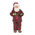 Mikulás pizsamában reggelivel karácsonyi dekorációs figura