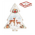 Karácsonyi porcelán kínáló fenyőfa alakú tálca Christmas Melody Tálca Easy Life Design   