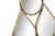 Oro Goccia Csepp alakú design fali tükör arany keretben Tükör IITEM SPAIN   