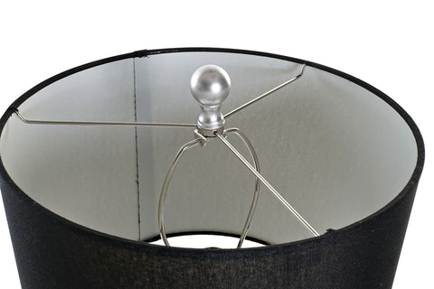 Modern asztali lámpa ezüst színű gém dekorral 74 cm Asztali lámpa IITEM SPAIN   