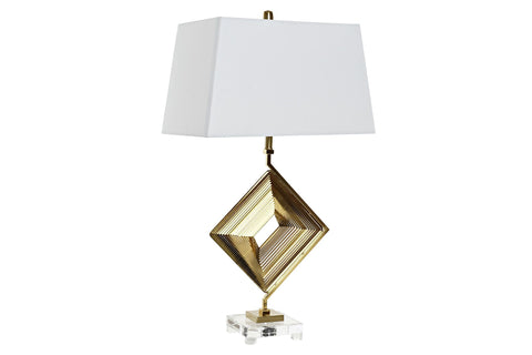 Modern asztali lámpa arany és fehér 75 cm Asztali lámpa IITEM SPAIN   