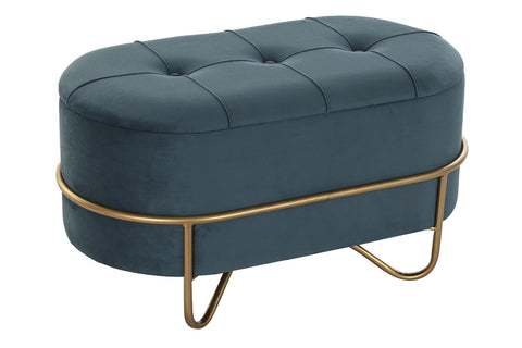 Glamour kispad kék arany bársony befejezéssel Ülőpad IITEM SPAIN   