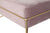 Glamour ülőpad rózsaszín arany bársony befejezéssel
