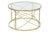 Modern design lerakó kisasztal arany színű 70 cm