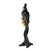 Fekete és arany színű papagáj dekorációs kisszobor figura
