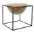 Modern design kerek lerakóasztal fekete barna Asztal IITEM SPAIN   