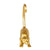 Arany színű majom dekorációs kisszobor figura