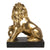 Arany színű oroszlán dekorációs kisszobor figura