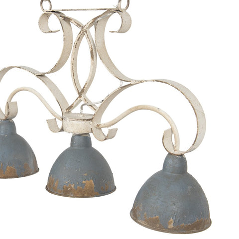 Vintage antikolt függőlámpa 3 foglalattal Mennyezeti lámpa Clayre&Eef NL   