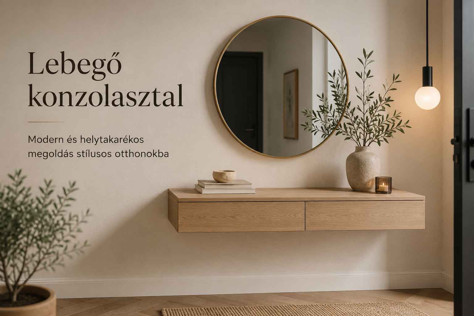 Lebegő konzolasztal